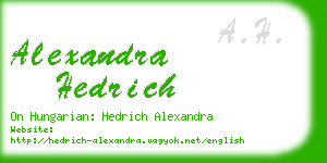 alexandra hedrich business card